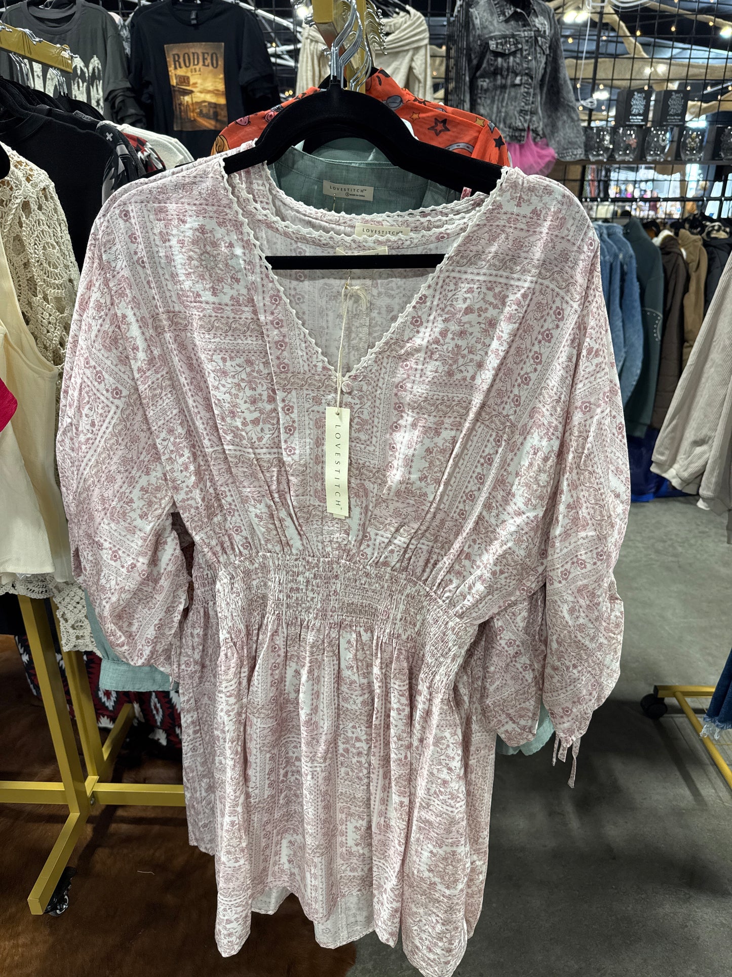 Pink Floral Mini Dress | Lovestitch Sydney Boho Dress, Flowy Spring Dress