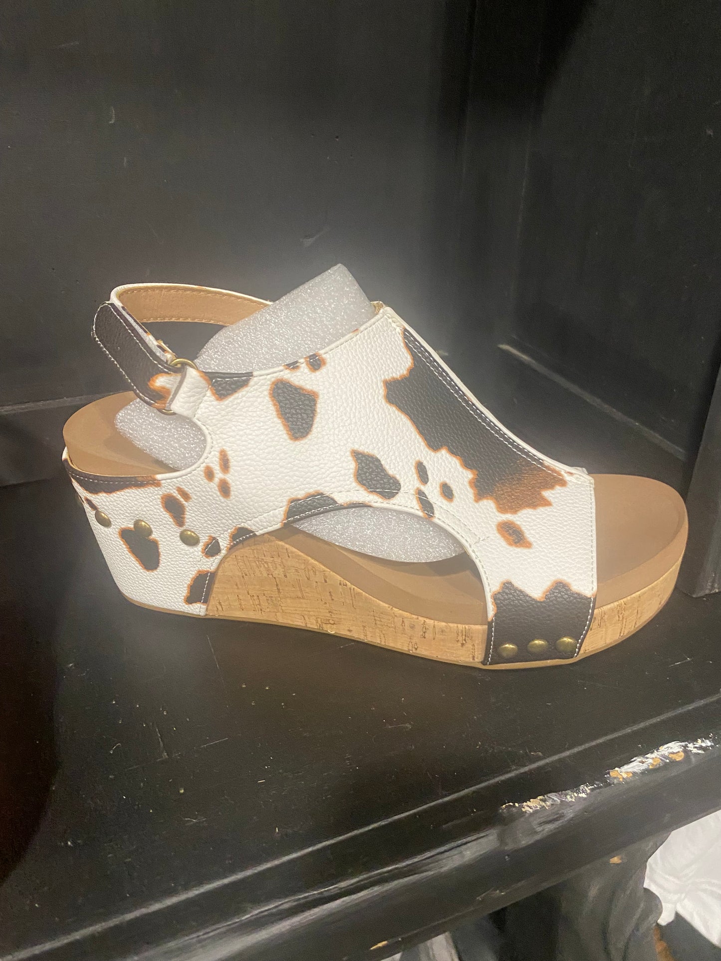 Carly Fuchsia Suede Smooth Antique Bronze Corkys Footwear High-quality Open Toe Supportive Wedge Shoes