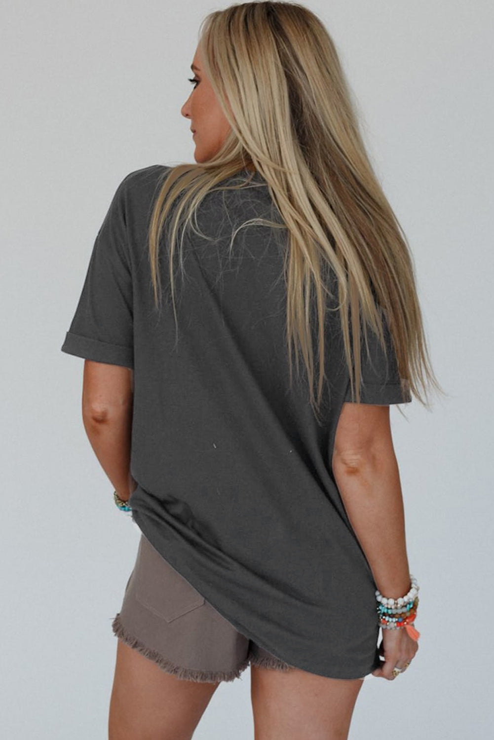 Yall Cowboy Boots Carbon Grey Vintage Graphic Tee