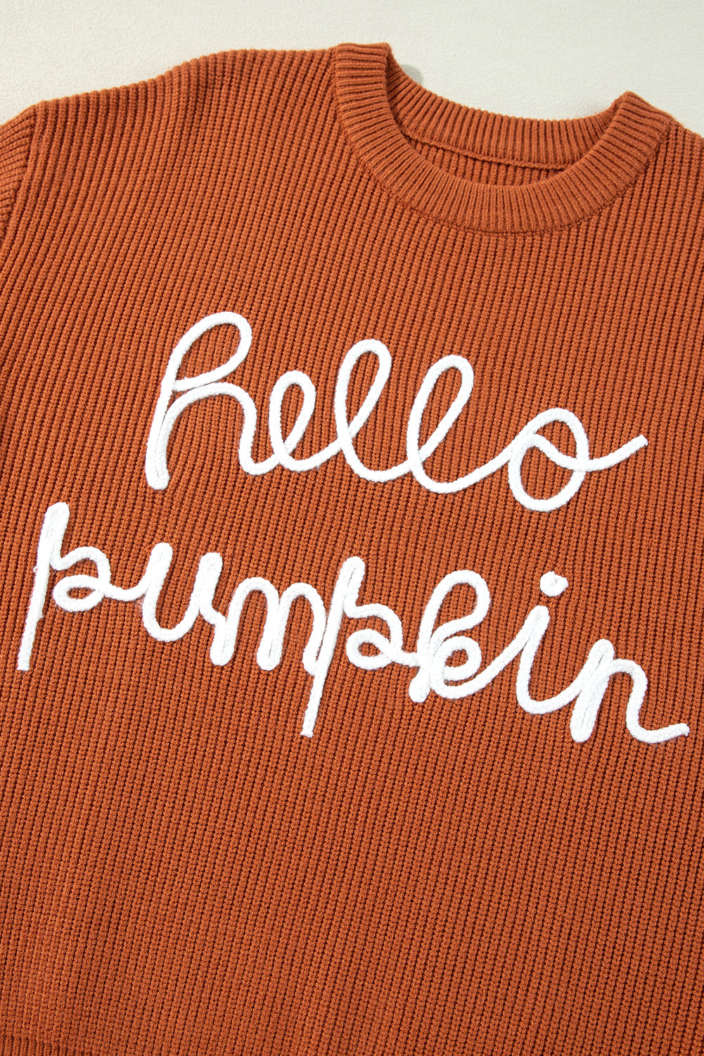 Hello Pumpkin Orange Sweater for Fall