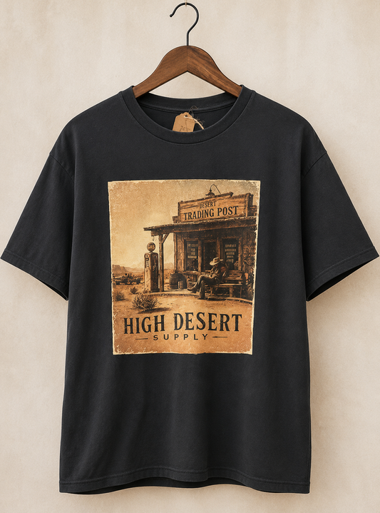High Desert Supply Vintage Style DTF Graphic Tee & Sweatshirt