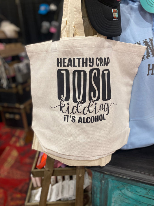 Black and Tan Market Bag