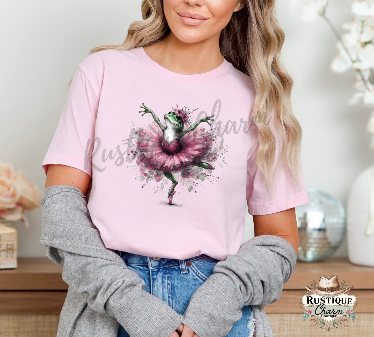 Ballerina Frog Graphic Tee