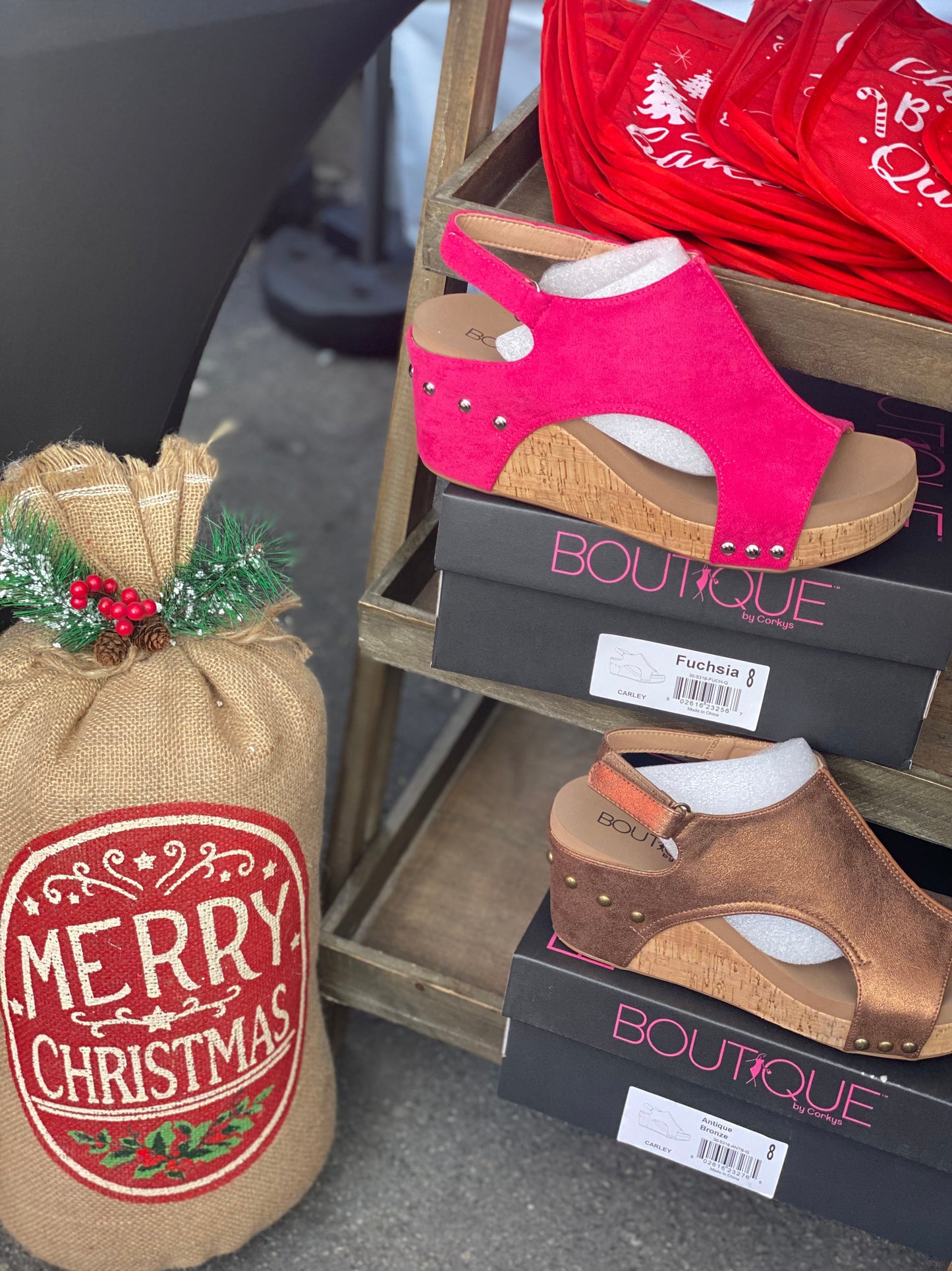 Stylish Comfortable Womens Footwear Fuchsia Suede Smooth Antique Bronze Corkys Footwear High-quality Open Toe Supportive Wedge Shoes