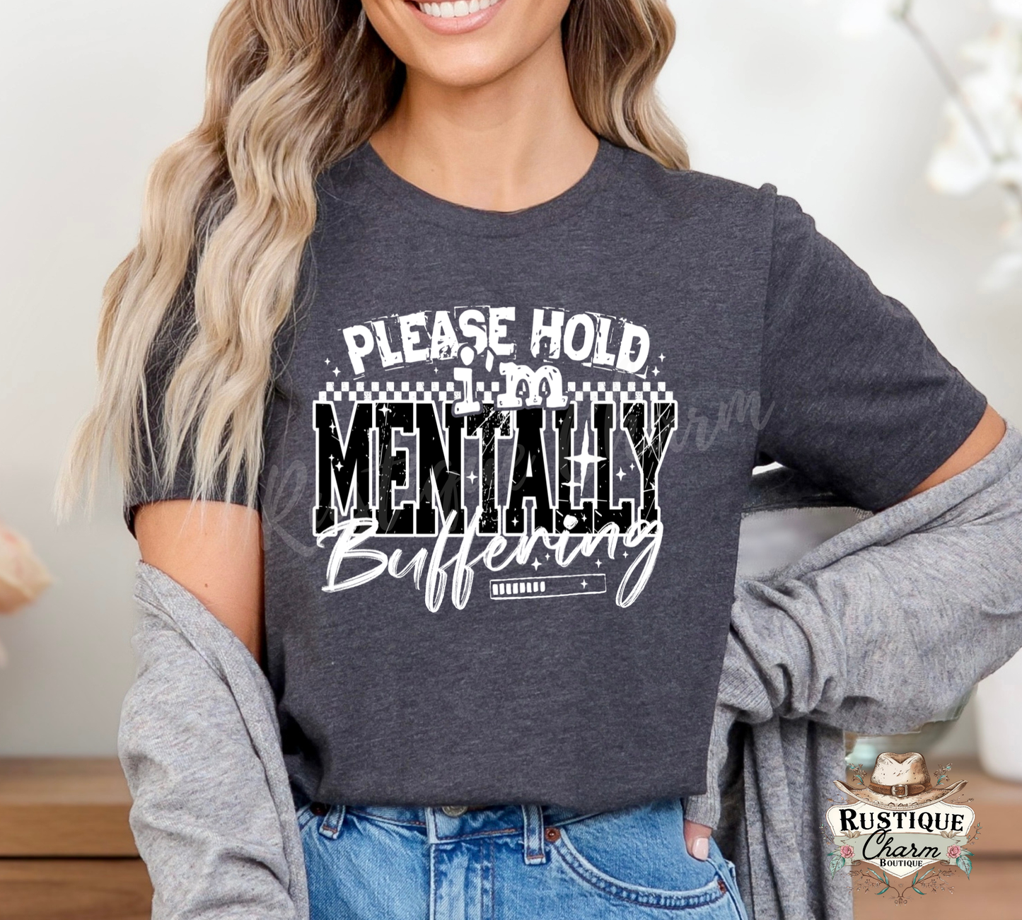 Please Hold, I'm Mentally Buffering Graphic Tee