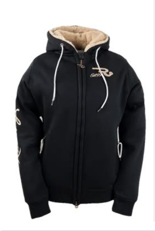 Ranch Girls “Susie” Black Teddy-Lined Hoodie