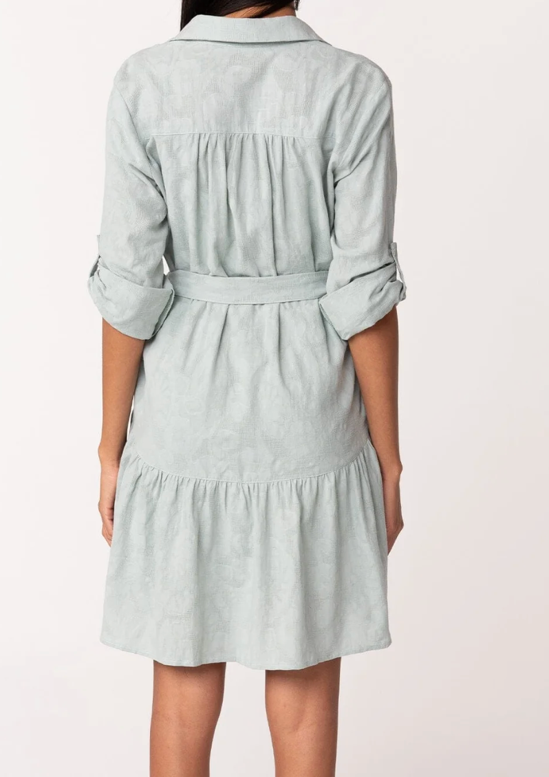Sage Green Mini Shirt Dress | Lovestitch On The Road Button Up Dress, Boho Dress