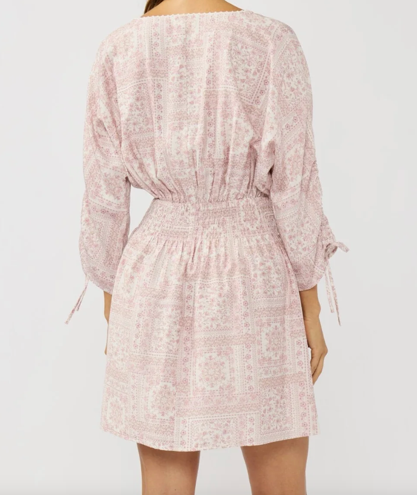 Pink Floral Mini Dress | Lovestitch Sydney Boho Dress, Flowy Spring Dress