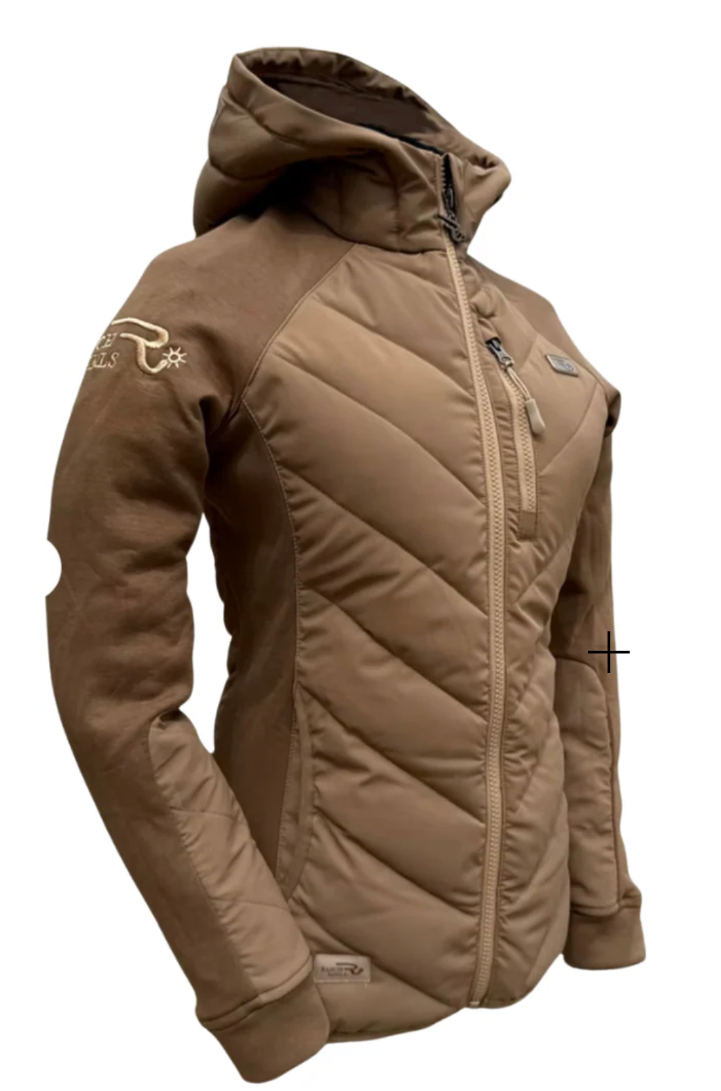 Ranch Girls Olivia Jacket – Almond Quilted Lightweight Western Zip Jacket